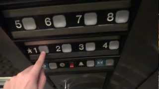 Strange Dover Traction Elevators at the Hotel Milano in San Francisco, California