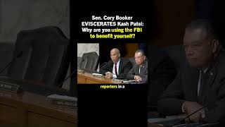 Cory Booker Rips Into Kash Patel Over Misuse Of Fbi Resources And Mistreatment Of The Press