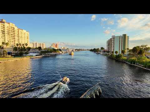 Playa, casas y canales | Qué bonito es caminar por FORT LAUDERDALE al atardecer