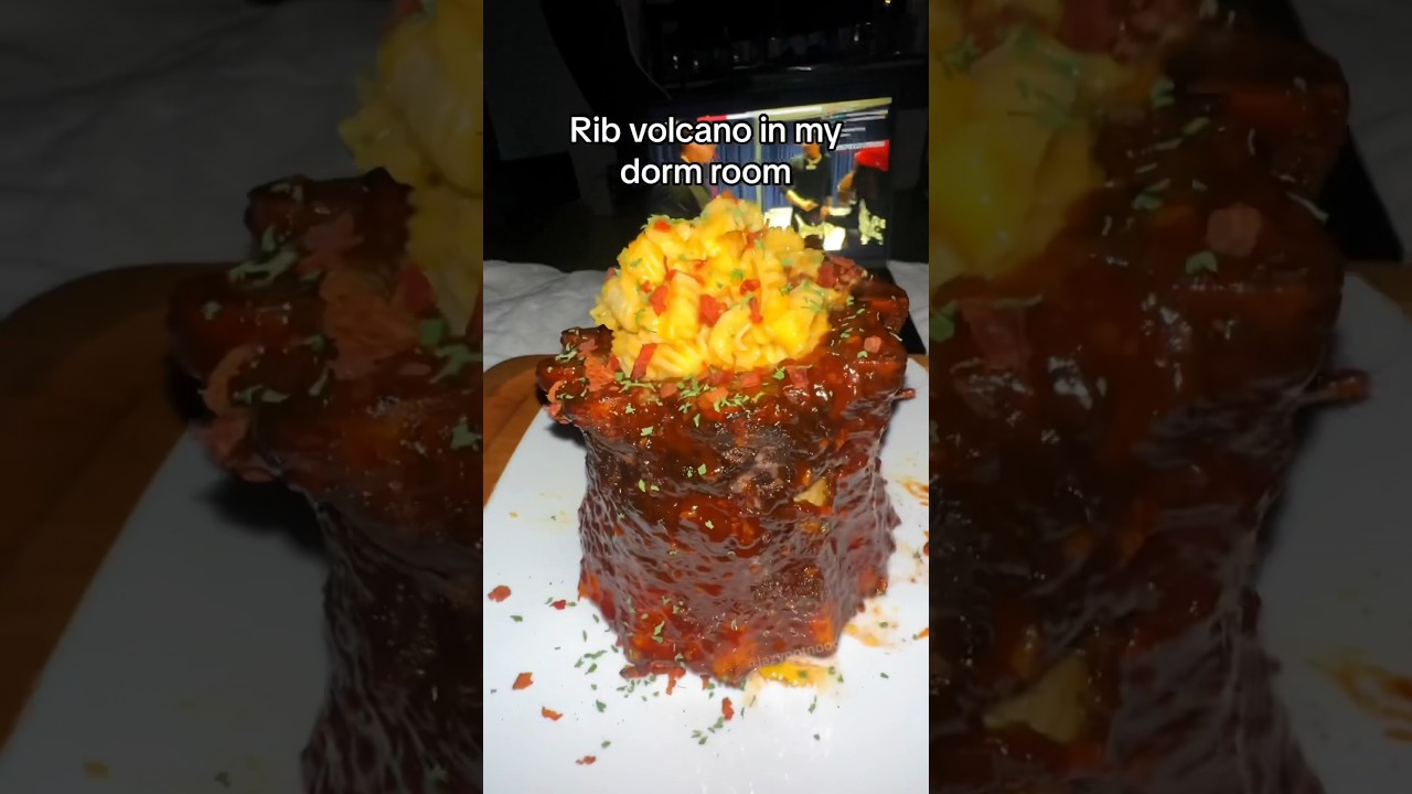 Rib volcano in my dorm room 