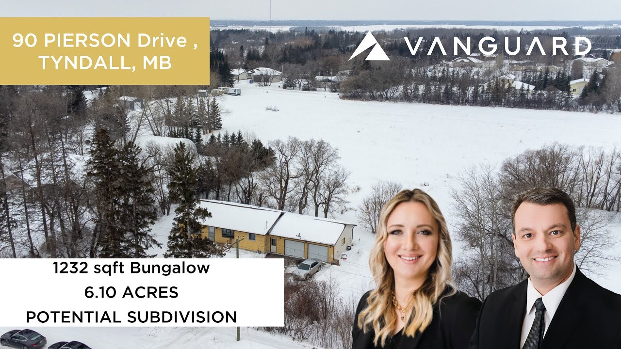SOLD 6.10 ACRES 3bed 2bath BUNGALOW TYNDALL MB Vanguard Real
