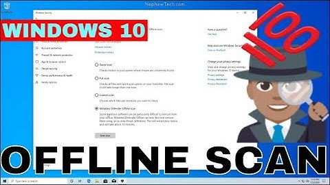 How To Run Windows 10 Boot Time Virus Scan