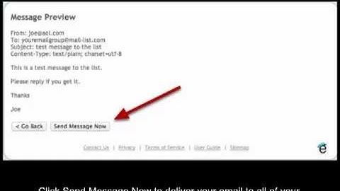 Mail-list How-to video - Send a message to your list via our web