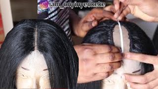 New Method Make A Natural Looking Wig With No Closure Very Detailed