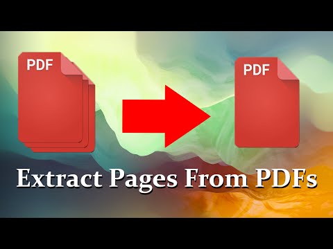 PDF పత్రం నుండి పేజీలను ఎలా సంగ్రహించాలి