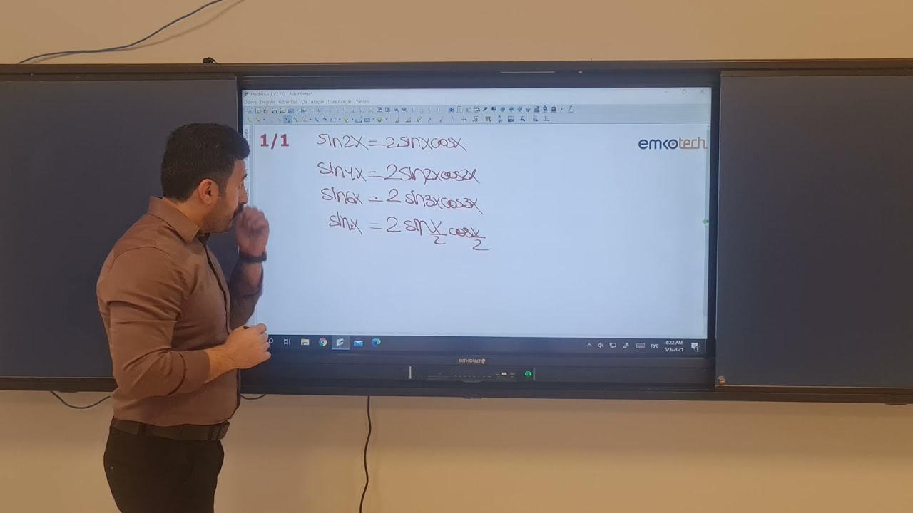 Triqonometrik funksiyalar üçün ikiqat  və yarım arqument düsturları-(2021)