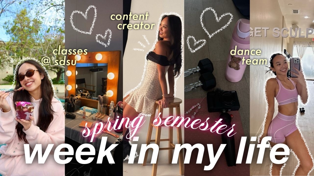 week in my life during spring semester ❀