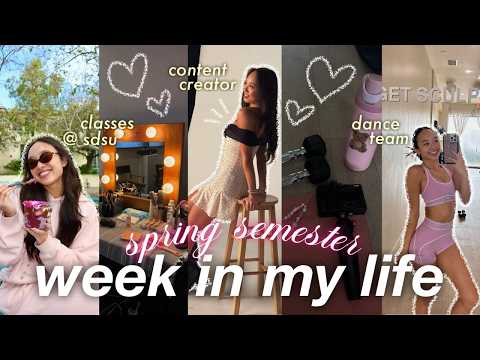 week in my life during spring semester ❀