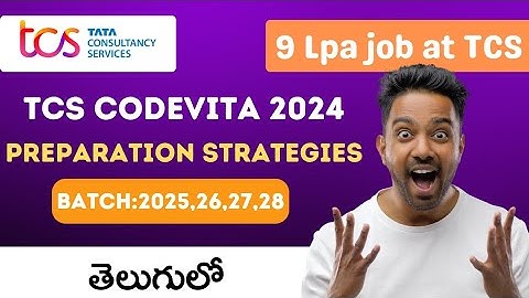 TCS  CodeVita 2024 | Preparation Strategies in Telugu | How to crack TCS CodeVita 2024 in 15 days