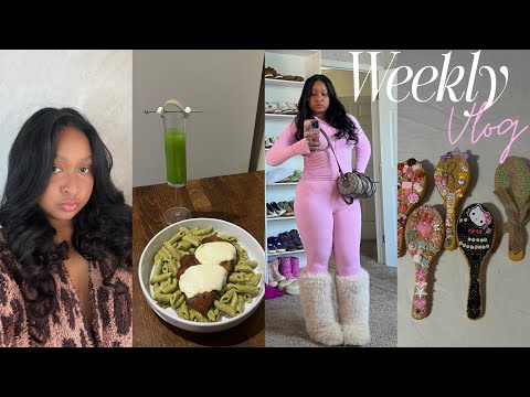 WEEKLY VLOG | Days as a Mom + DIY Junk Brushes + Self Care + Green Pasta Recipe + Heatless Curls