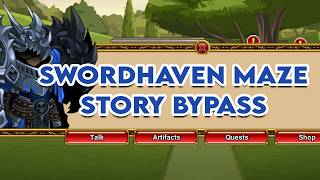 AQW Swordhaven Maze Story Bypass