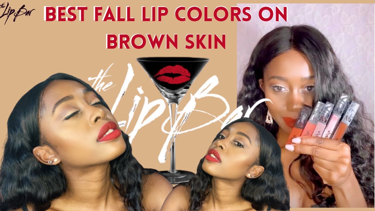 TRYING ON THE LIP BAR LIPSTICKS | BEST Fall lip colors for brown skin