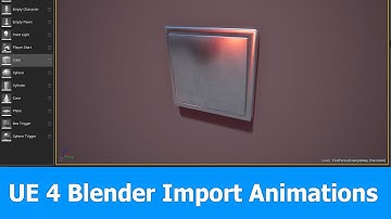 UE4 Blender Import FBX Animations: Lightswitch