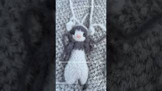 Crochet ferret on a 7 hour car ride!! #crochet #handmadeseller #amigurumi #fypシ゚viral #cute #ferret