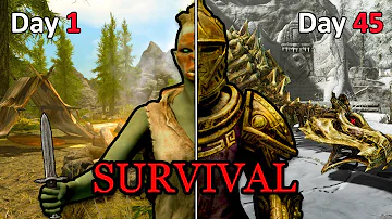 I Spent 50 Days in Skyrim Legendary Survival