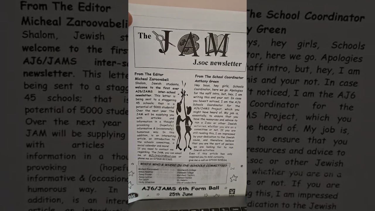 Rare British UJIA magazine from 2000 For Jewish schools