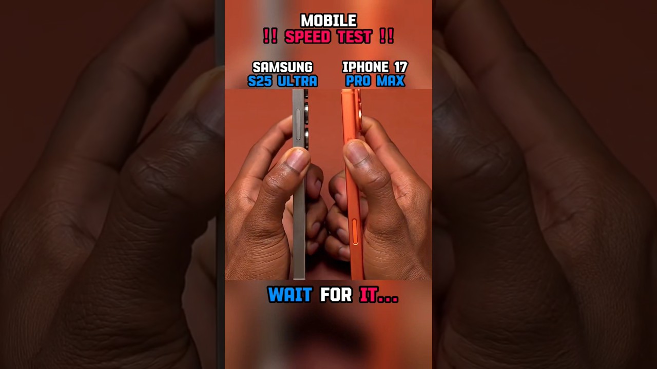 ☠️⚡ IPHONE 17 PRO MAX VS SAMSUNG S25 ULTRA SPEED TEST!!