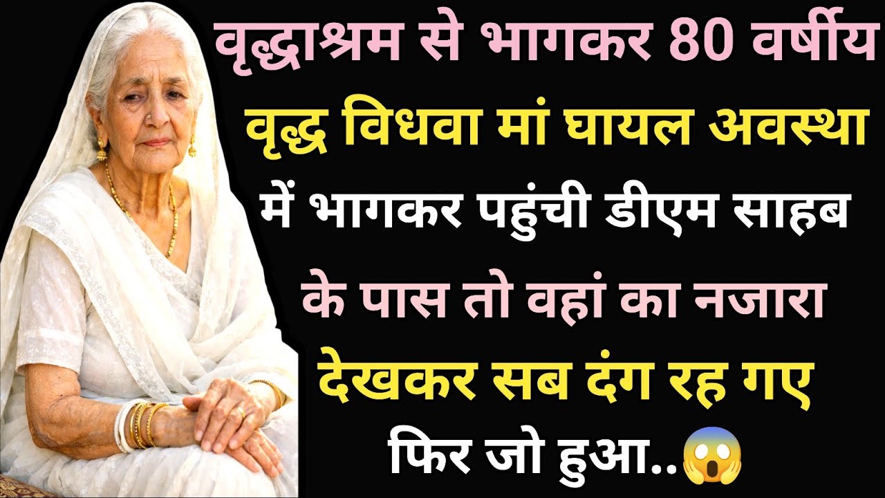 वृद्धाश्रम से भागकर 80 वर्षीय वृद्ध विधवा मां घायल अवस्था में भागकर पहुंची डीएम साहब के पास तो वहां