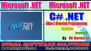 .Net Tutorial | Session - 46| Namespaces by Harsha sir
