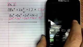 Adding Polynomials Example 2