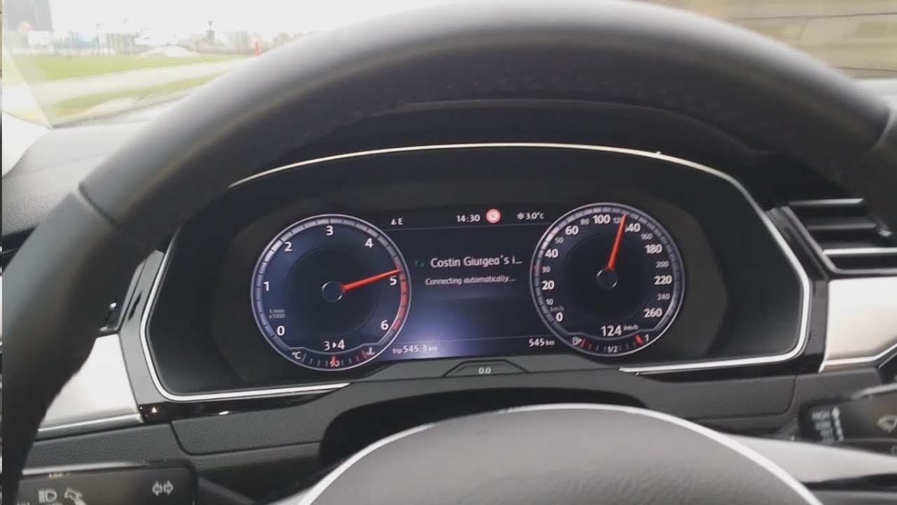 VW Passat B8 2015 Digital Dashboard & F1 Paddle Shift Transmission