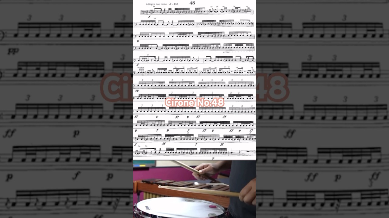 Snare Drum Solo. Cirone No.48 