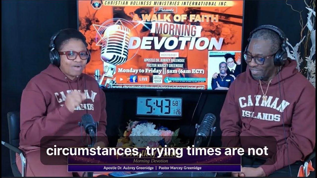 A Walk of Faith Morning Devotion (26th January 2026) "God speaks in difficult circumstances | JONAH"
