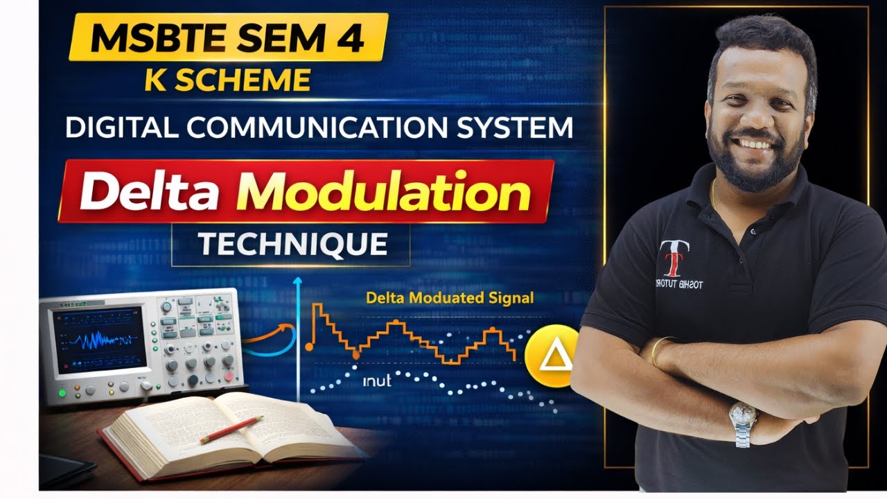 Delta Modulation Technique Explained | Digital Communication System | MSBTE | Toshib Tutorials