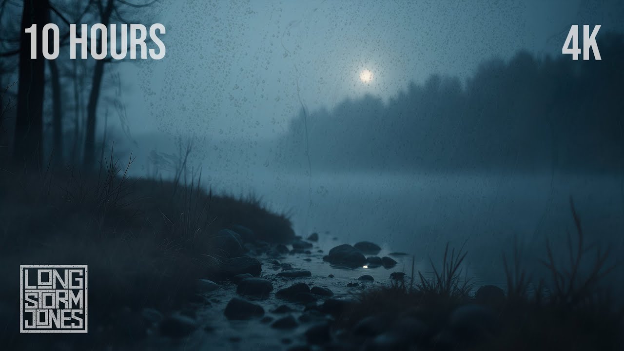 Moody Stormy Night in the Country | Relentless & Relaxing Rainstorm Ambience to Calm Your Noisy Mind