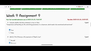 Sensor And Actuators Week 9 Assignment 9 Solution 2025 #week9 #nptel