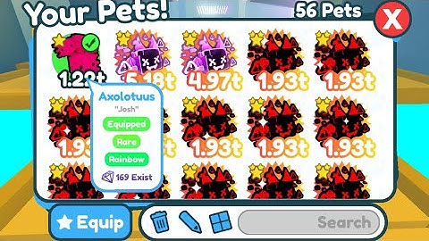 How to fuse Rainbow Axolotuus | Pet Simulator X