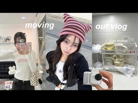 MOVING Into My New Apartment Cute Kitchen Decorating My Place Busy Days My Vlog Setup 