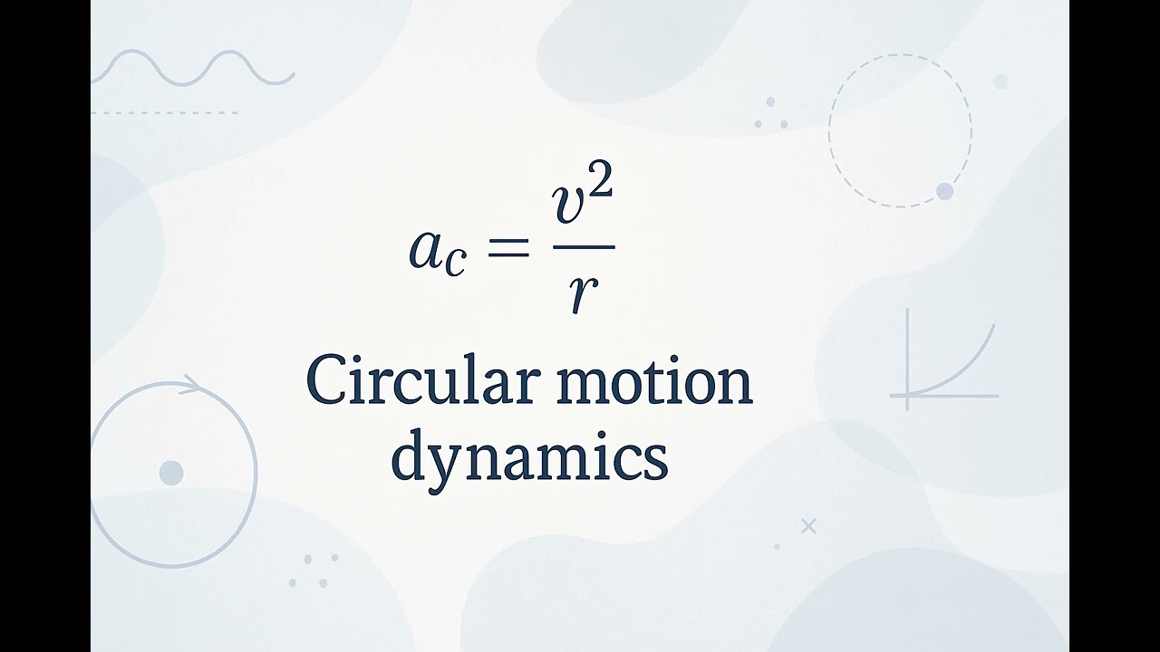 Circular Motion Dynamics - Scientific Definition