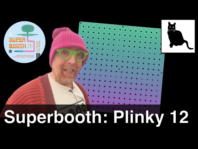 Superbooth: Plinky 12, a new 3-in-1 grid touch-synthisizer - YouTube
