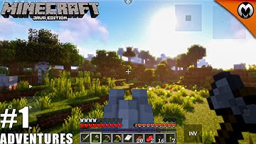 Minecraft Survival Adventures with Shaders 🔥(PojavLauncher) #1