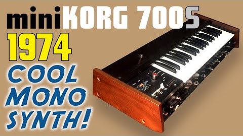 KORG MINIKORG 700S Analog Synthesizer 1974 | HD DEMO |