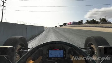 iRacing Laguna Seca Formula Vee (Dry) Track Guide (Hotlap + Telemetry)