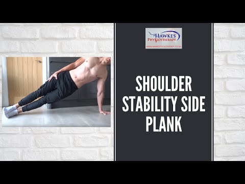 Shoulder stability side plank: Technique video