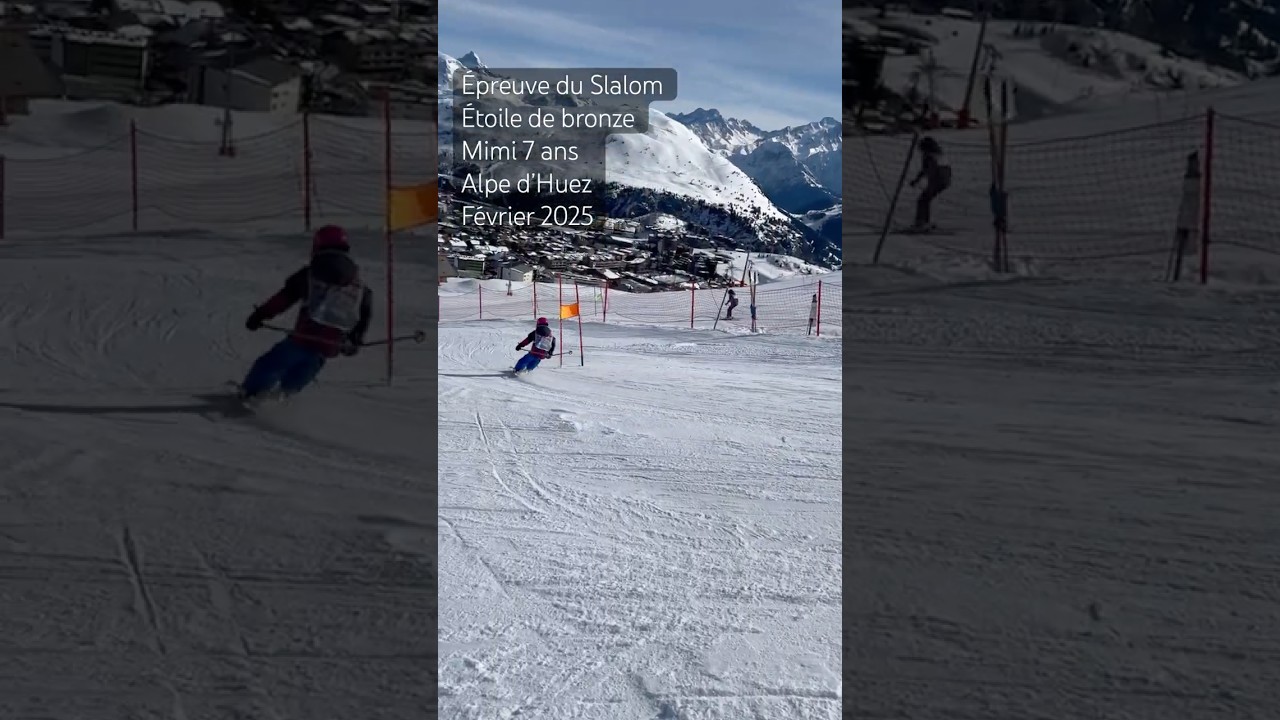Mimi au ski. ⛷️étoile de bronze ⭐️ . bb Slalom