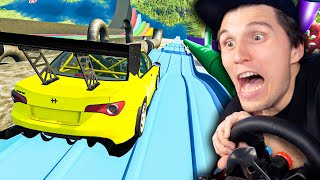 Diese Wasserrutsche zerfetzt JEDES Auto! | BeamNG screenshot 2