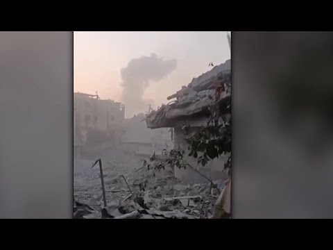 مشاهد تظهر دمارا في حي الصبرة جنوبي مدينة غزة