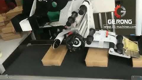 Shipping bill real time printing automatic box case top labeling machine