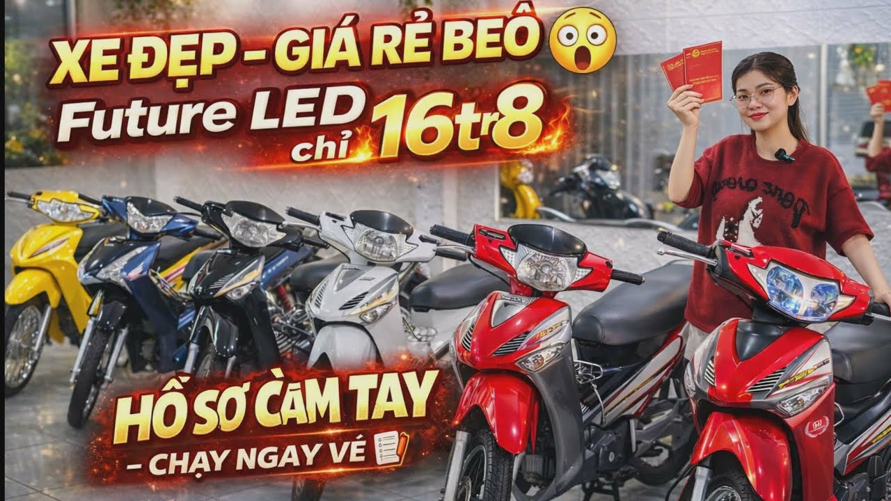 Future LED Chỉ 16tr8, Vespa 11tr đẹp như mới, Future Neo Fi hồ sơ cầm tay hơn 20tr là có Ở Gò Vấp