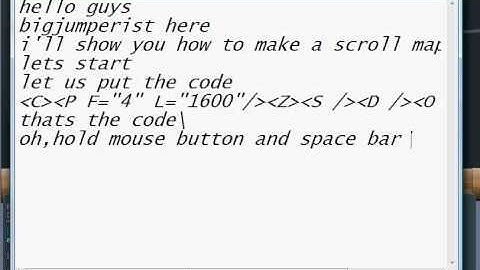 Transformice how to make a scroll map