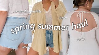 Spring & summer try on haul! h&m, aerie, levi's (wearable, practical outfits) 2023 by Truly Jamie 591 views 1 year ago 14 minutes, 46 seconds