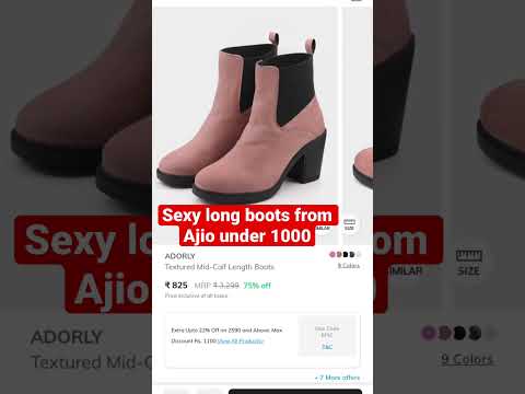 ajio long boots