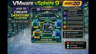 VMware vSphere 9 Full Course | Part 20 | How to Create Datastore Cluster  and Enable Storage DRS