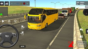 Bus simulator extreme road gameplay | Indonesia Coach bus driving | Euro bus simulator 2025 gameplay