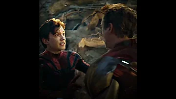 Peter And Tony Stark Set Fire To The Rain X Another Love Spiderman Ironman Endgame Marvel 