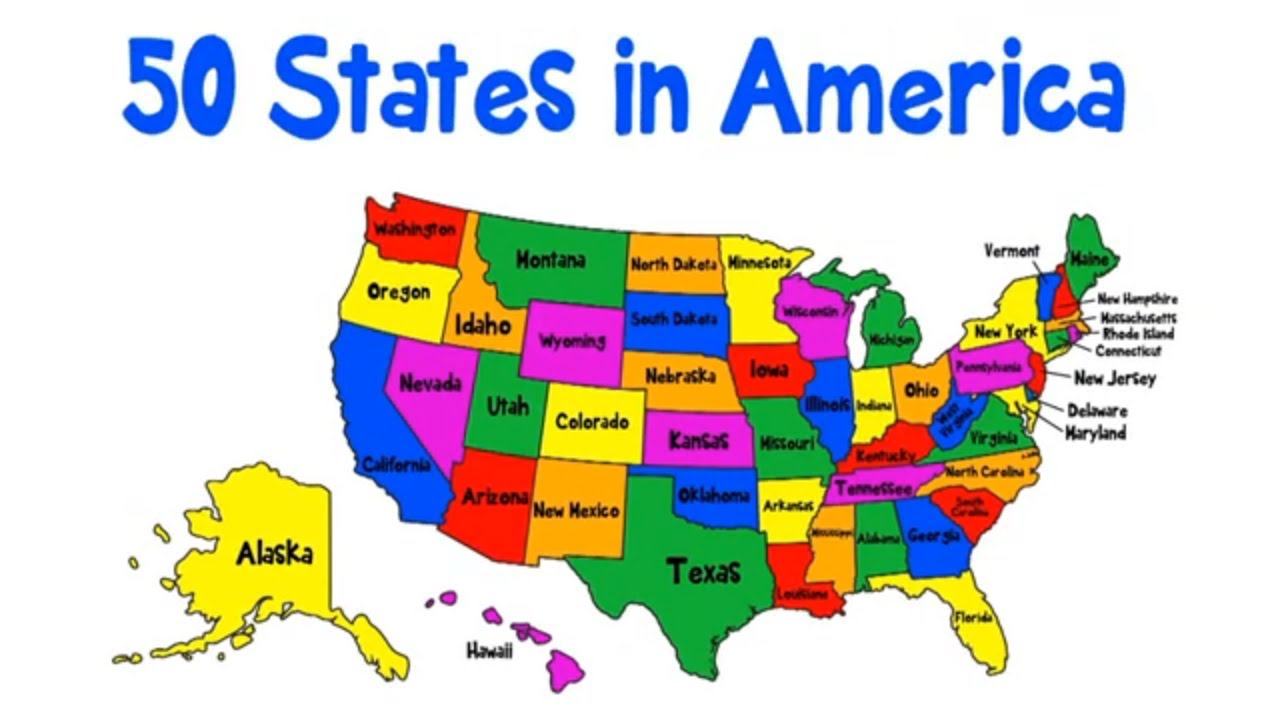 50 states of america in alphabetical order song